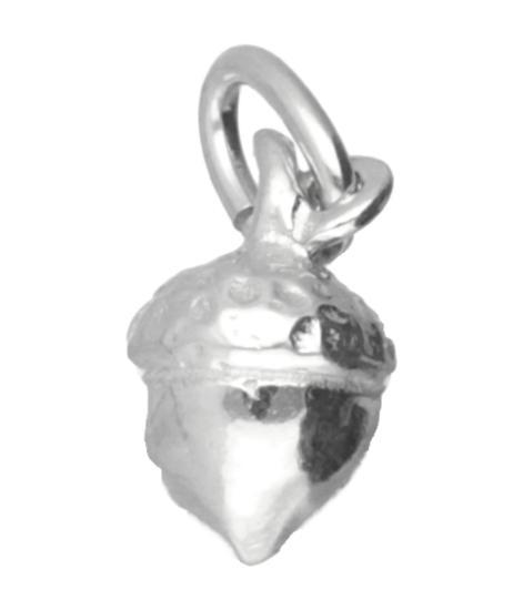 Zilveren Eikel ketting hanger - klein, Sieraden, Tassen en Uiterlijk, Kettinghangers, Verzenden