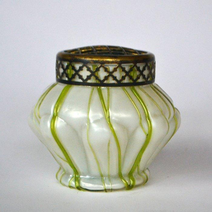 Kralik - Vaas - Glas, Messing, Antiek en Kunst, Antiek | Glas en Kristal