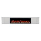 Nova haardmeubel curved zwevend wit 200 cm, Ophalen of Verzenden, Nieuw