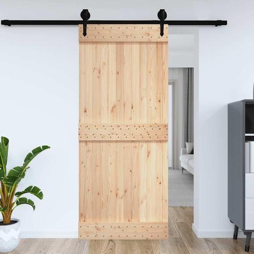 vidaXL Deur NARVIK 100x210 cm massief grenenhout, Doe-het-zelf en Verbouw, Deuren en Horren, Nieuw, Verzenden