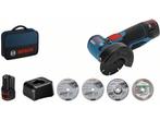 Bosch GWS 12 V-76 12V Li-Ion accu haakse slijpmachine set, Verzenden, Nieuw