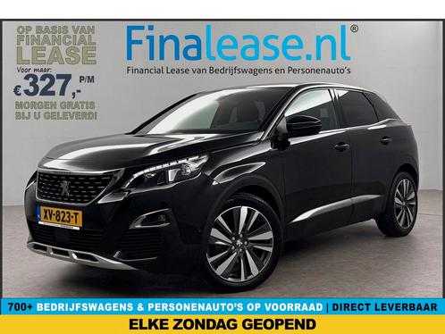 Peugeot 3008 1.6 PureTech GT Line 181PK Virtual LED €327pm, Auto's, Peugeot, Lease, Automaat, SUV of Terreinwagen, Benzine, Zwart
