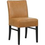 Leren eetkamerstoel Hold - Vintage Cognac (cognac) - Poten, Huis en Inrichting, Stoelen, Bruin, Nieuw, Leer, Ophalen of Verzenden