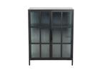 industrieele vitrine DURA STEEL 80cm zwart metaal geribbeld, Ophalen of Verzenden, Nieuw