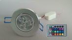 LED Spot RGB - 9 Watt - Inbouw, Ophalen of Verzenden, Nieuw, Overige materialen, Modern