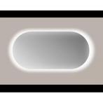 Spiegel Sanicare Q-Mirrors 120x70 cm Ovaal Met Rondom LED, Ophalen of Verzenden, Nieuw