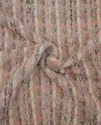 Bouclé Tweed Beige/Roze, Hobby en Vrije tijd, Stoffen en Lappen, Nieuw, Roze