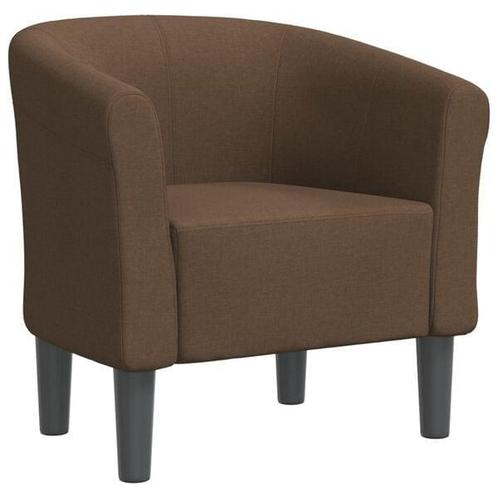 Bruine Kuipstoel Stof | Tweedekansje | Comfortabel!, Huis en Inrichting, Stoelen, Bruin, Nieuw, Ophalen of Verzenden