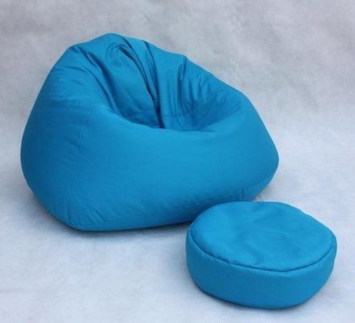 Zitzak beanbag blauw - 70x100x100 cm - Loungestoel Zitkussen, Huis en Inrichting, Zitzakken, Nieuw, Ophalen of Verzenden