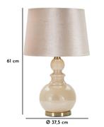 TAFELLAMP PERLY TOWER CM Ø 37,5X61, Huis en Inrichting, Lampen | Tafellampen, Ophalen of Verzenden, Nieuw