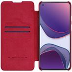 Nillkin - OnePlus 8T Flip Case Qin Rood, Verzenden, Nieuw