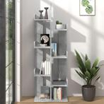 vidaXL Boekenkast 48x25,5x140 cm bewerkt hout betongrijs, Minder dan 50 cm, Verzenden, 100 tot 150 cm, Nieuw