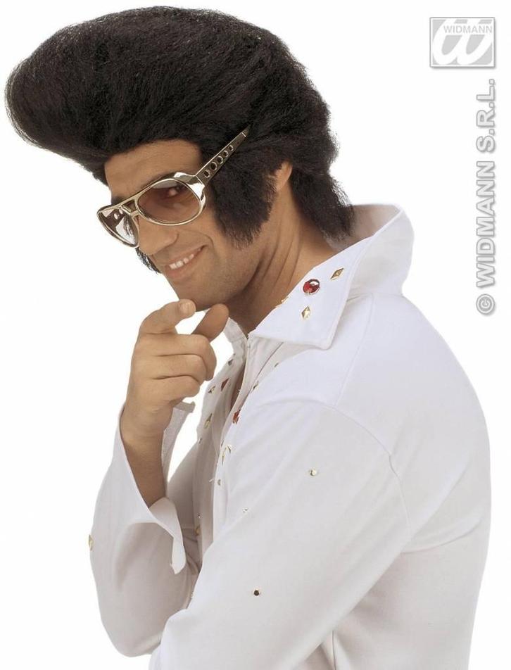Pruik Elvis jumbo, Kleding | Dames, Carnavalskleding en Feestkleding, Nieuw, Ophalen of Verzenden