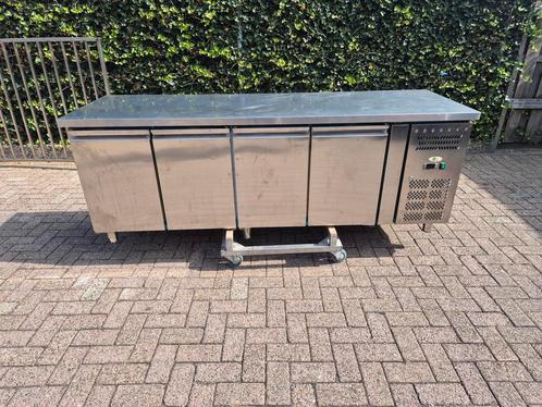 Nette 4 drs rvs koelwerkbank Pelican in veiling, Zakelijke goederen, Horeca | Keukenapparatuur, Gebruikt, Koelen en Vriezen