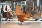 Design relaxfauteuil leer Gealux Arc 8027 met 2 motoren+accu, Ophalen of Verzenden, Nieuw, Leer, Modern, design