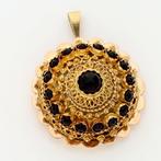 Hanger - 14 karaat Geel goud - Granaat