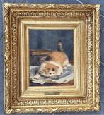 Charles van den Eycken (1854-1923) - Châton lisant un