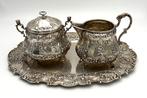 Tafelmiddenstuk (3) - .800 zilver - melkkan en suikerpot