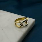 18 Krt. Bicolor gouden ring | Robuust (robuuste ring), Sieraden, Tassen en Uiterlijk, Ringen, Gebruikt, Overige kleuren, Ophalen of Verzenden