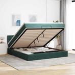 vidaXL Ottoman bed met matras en LEDs 160x200cm fluweel, Verzenden, 200 cm, Stof, 160 cm