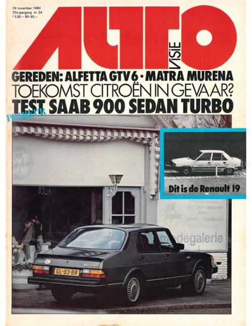 1980 AUTOVISIE MAGAZINE 24 NEDERLANDS, Boeken, Auto's | Folders en Tijdschriften