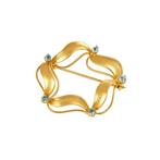 Broche - 18 karaat Geel goud - 0.20ct. tw. Topaas, Sieraden, Tassen en Uiterlijk, Antieke sieraden