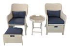 MaxxGarden Bistroset grijs 5dlg (Loungesets, Tuinmeubelen), Tuin en Terras, Verzenden, Nieuw