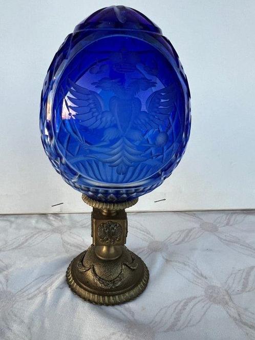 Fabergé ei - Kristal - Fabergé-stijl, Antiek en Kunst, Curiosa en Brocante
