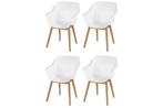 Set van 4- Hartman Sophie Studio diningstoel- White- Teak, Tuin en Terras, Tuinstoelen, Verzenden, Nieuw, Overige materialen