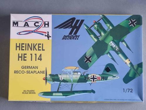 MACH 2 GP.022 Heinkel He 114 1:72, Hobby en Vrije tijd, Modelbouw | Vliegtuigen en Helikopters, Verzenden