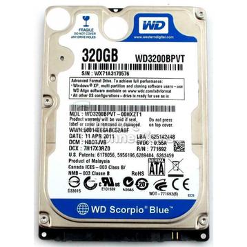 2.5'' HDD 80GB / 160GB / 250GB / 320GB / 500GB Vanaf €10 beschikbaar voor biedingen