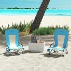 TRUUSK Set Van 2 Opvouwbare Campingstoelen Met Drankhouder,, Caravans en Kamperen, Verzenden, Nieuw