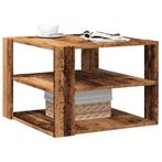vidaXL Salontafel 58x58x40 cm bewerkt hout oud houtkleurig, Huis en Inrichting, Tafels | Salontafels, 50 tot 100 cm, Verzenden