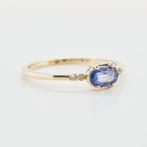 Zonder Minimumprijs - Ring 14 kt. - 0.79ct. tw. Saffier, Sieraden, Tassen en Uiterlijk, Ringen, Nieuw