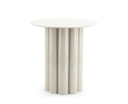 Bijzettafel Olympa - beige | BY-BOO, Huis en Inrichting, Tafels | Sidetables, Nieuw, Ophalen of Verzenden