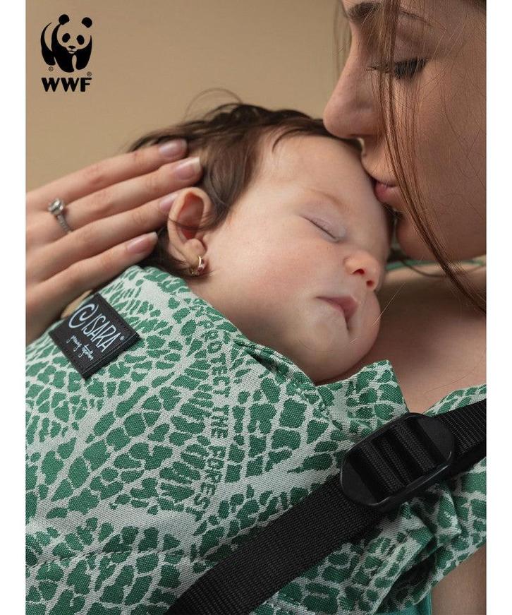 Isara Ergonomische Draagzak - The One Majestic Green, Kinderen en Baby's, Babydragers en Draagdoeken