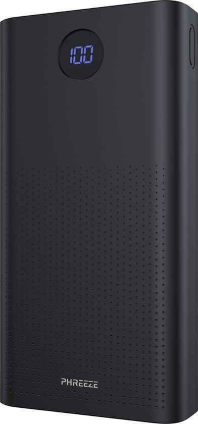 Phreeze Powerbank 30000 mAh - Zwart, Telecommunicatie, Powerbanks, Verzenden