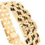 8 Krt. fantasie schakel armband | 19,5 cm (gouden armband), Sieraden, Tassen en Uiterlijk, Antieke sieraden, Ophalen of Verzenden