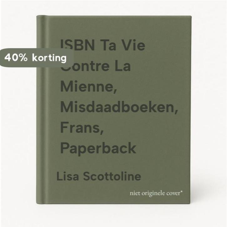 ISBN Ta Vie Contre La Mienne, Misdaadboeken, Frans,, Boeken, Taal | Frans, Gelezen, Verzenden
