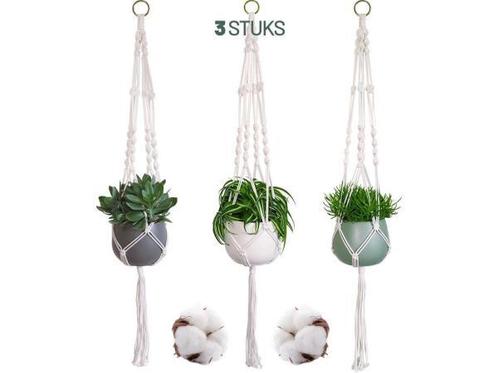 Veiling - Gadgy Plantenhanger Macramé 3 stuks - Hangpot, Huis en Inrichting, Woonaccessoires | Overige