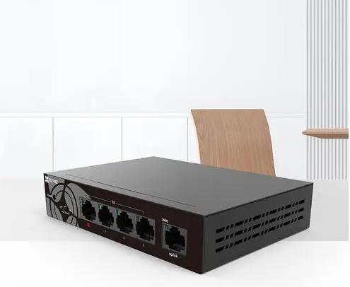 EZVIZ W6-SD05GP – 5-Poorts Gigabit Ethernet PoE Switch voor, Computers en Software, Netwerk switches, Nieuw, Ophalen of Verzenden