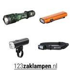 Breed assortiment zaklampen en camping lampen, Nieuw, Accu