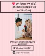 Serieuze Relatie? Ontmoet Singles via E-Matching, Contacten en Berichten, Vrouw zoekt Man