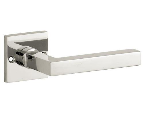 Deurklink op ongeveerd rozet Kare/Bauhaus glans nikkel, Doe-het-zelf en Verbouw, Hang- en Sluitwerk, Verzenden