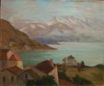 Paul Balmigere (1882-1953) - Lac Léman vu depuis Vevey, Antiek en Kunst