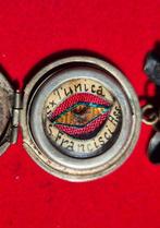 Reliekhouder - Glas, Textiel, Verzilverd - 1850-1900 -