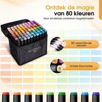 Woodley Dubbelzijdige Stiften - 80 kleuren - Voor volwassen, Ophalen of Verzenden, Nieuw in verpakking