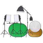 vidaXL Fotostudioset met lichtset, achtergrondscherm en, Verzenden, Nieuw