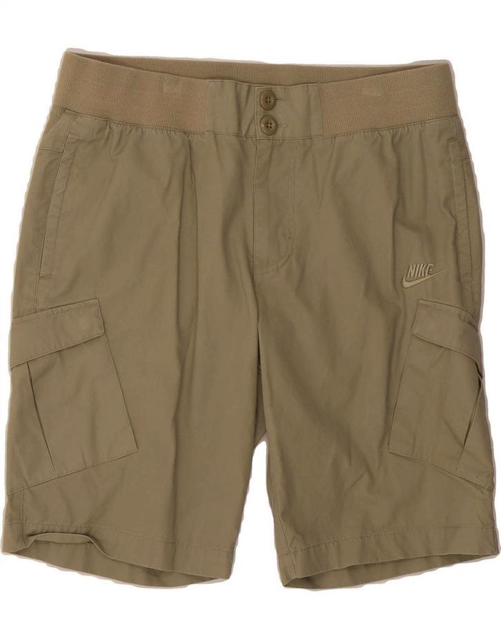 NIKE Womens Cargo Shorts Large W34 Khaki Cotton, Kleding | Dames, Broeken en Pantalons, Verzenden