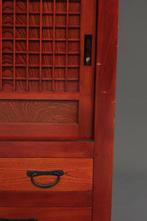 winkeldisplaykast - Hout, Metaal, Keyaki-hout (Zelkova -, Antiek en Kunst